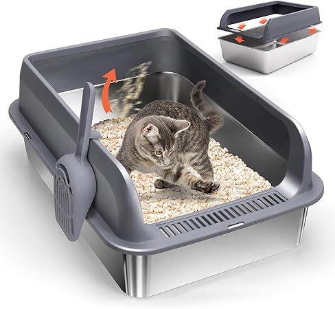 Gralara Katzentoilettenmatte Silikon 49,5x40cm - Selbstreinigend Für Modell Ti