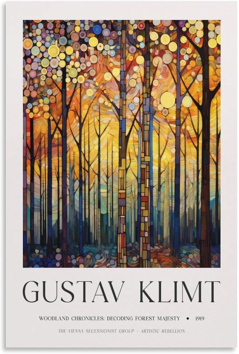 Gustav Klimt Print, Klimt Museum Poster, Gustav Klimt