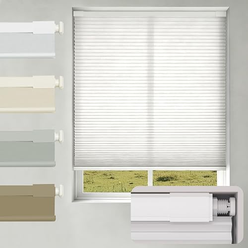 Changshade No Drill Blackout Cellular Shades Cordless 32x64 Honeycomb Blinds for Bedroom Office Changshade No Drill Blackout Cellular Shades Cordless 32x64 Honeycomb Blinds for Bedroom Office