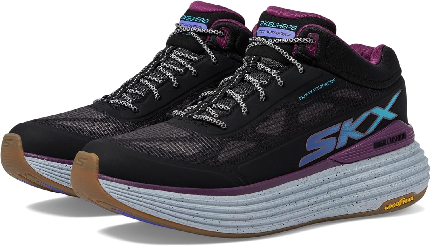 Skechers Womens Max Cushioning - Waterproof Comfort
