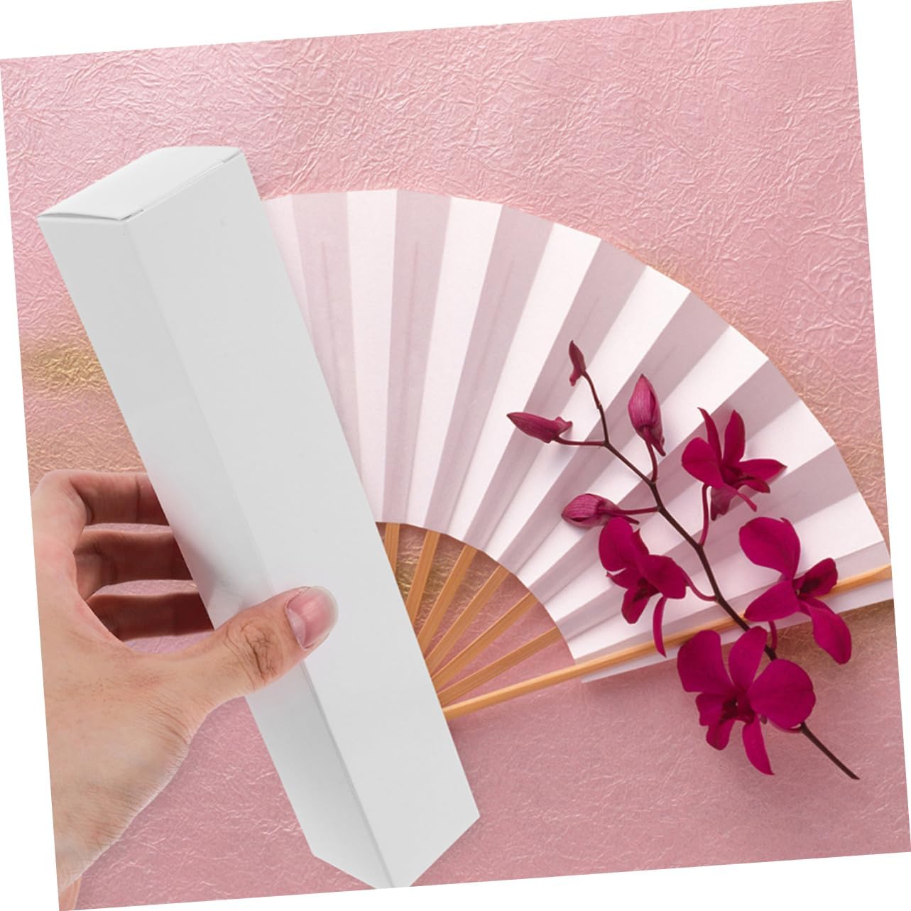WOFASHPURET 25pcs Decorative Paper Fan Storage Box for Folding Fans Multi-use Wrapping Containers Elegant Packaging for Events and Special Occasions image 5