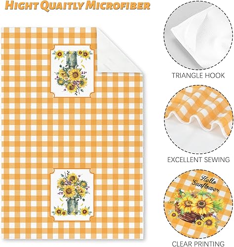 Miniatura 3 de Nialnant Toallas de cocina de girasol, regalos de girasol para mujeres, regalos de inauguración de la casa para nueva casa, paños de cocina