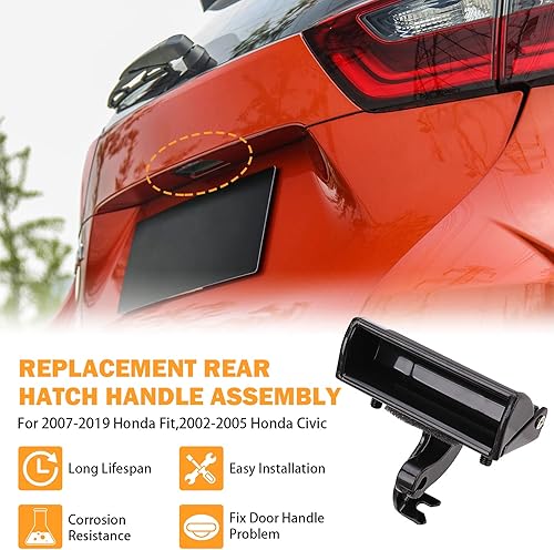 Miniatura 2 de Pestillo de cierre de puerta trasera para motor Hyundai Elantra Sedan 2011 a 2016, 2.0L a 1.8L motor; sustituye a 81230 y 3X010. Conjunto de