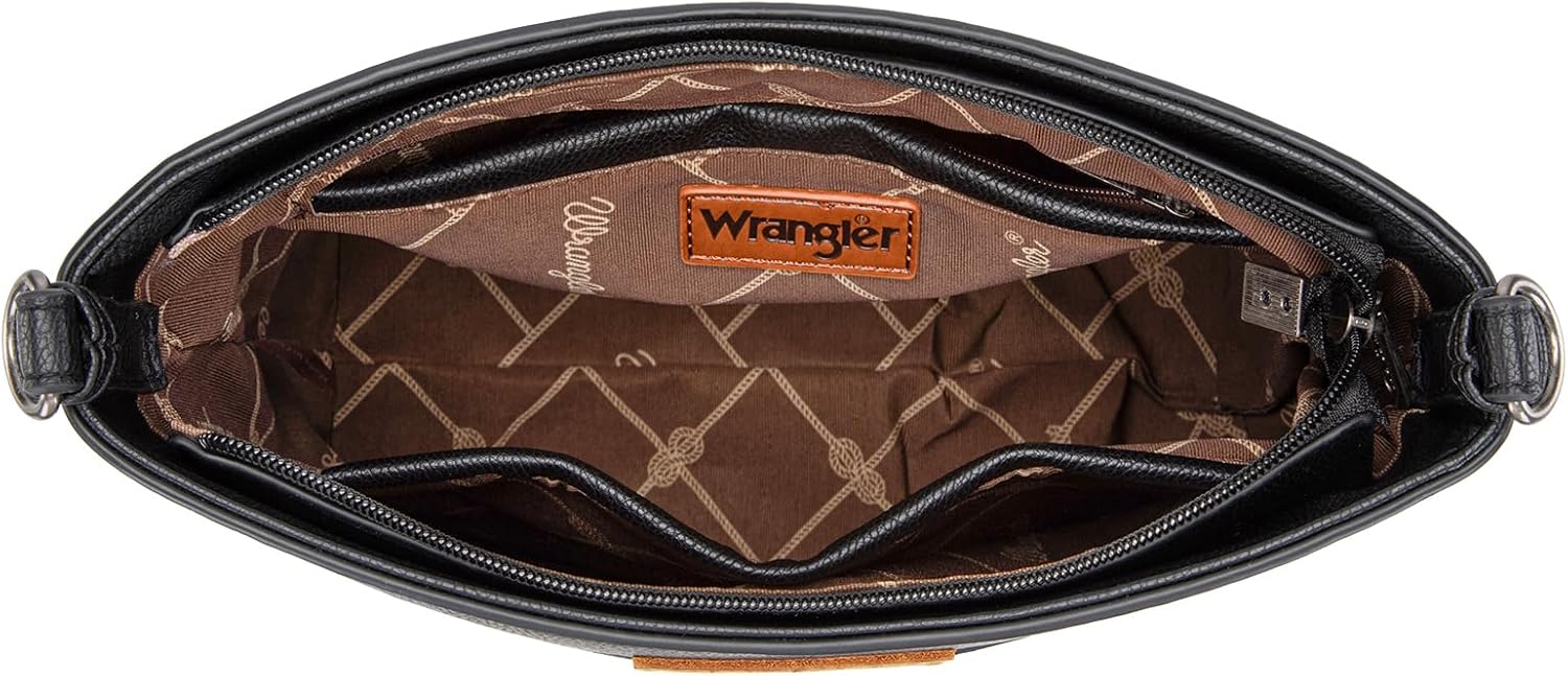 Wrangler Crossbody Bags for Women Lightweight Shoulder Handbags and Purses Travel Shoulder Purse - Image 6