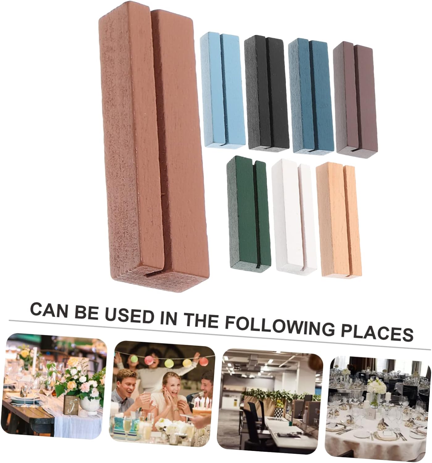 OUNONA 16pcs Tabletop Photo Clips Memo Note Holders for Home Decoration for Weddings Birthdays and Special Events