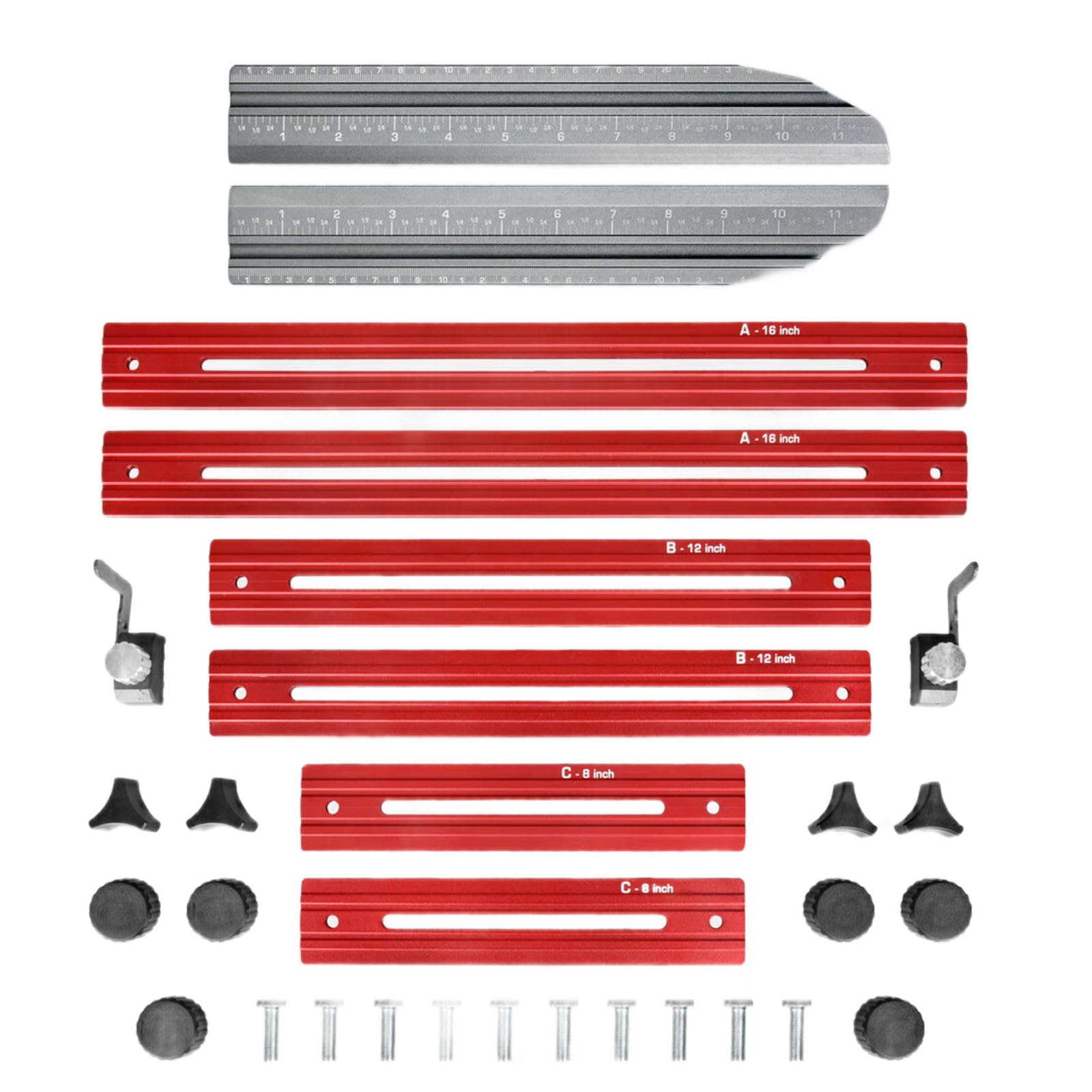 Outil de mesure pliable en aluminium pour marches d'escalier - Outil multifonctionnel - Jauge réglable - Modèle de précision