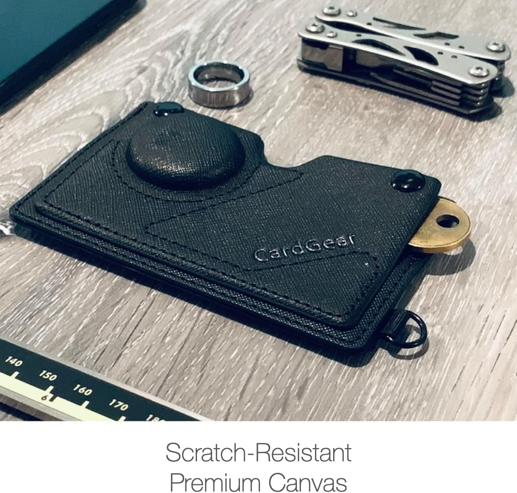 cardgear go wallet with a compartment for airtagringtile stickercoins