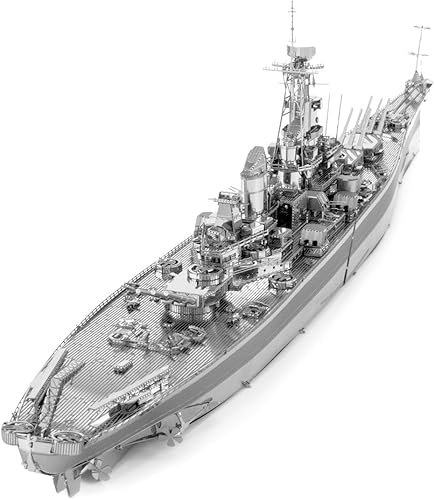 Miniatura 6 de Metal Earth Fascinations Premium Series USS Missouri BB-63 Kit de modelo de metal 3D con pinzas