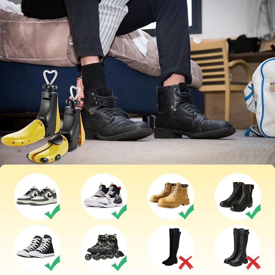 1pc Unisex Scarpa Espansore Scarpe Albero Barella Allungamento Scarpe Cremagliera Testa Di Scarpa Disposivo Di Supporto Antirughe Per Tacchi Alti - Foto 2