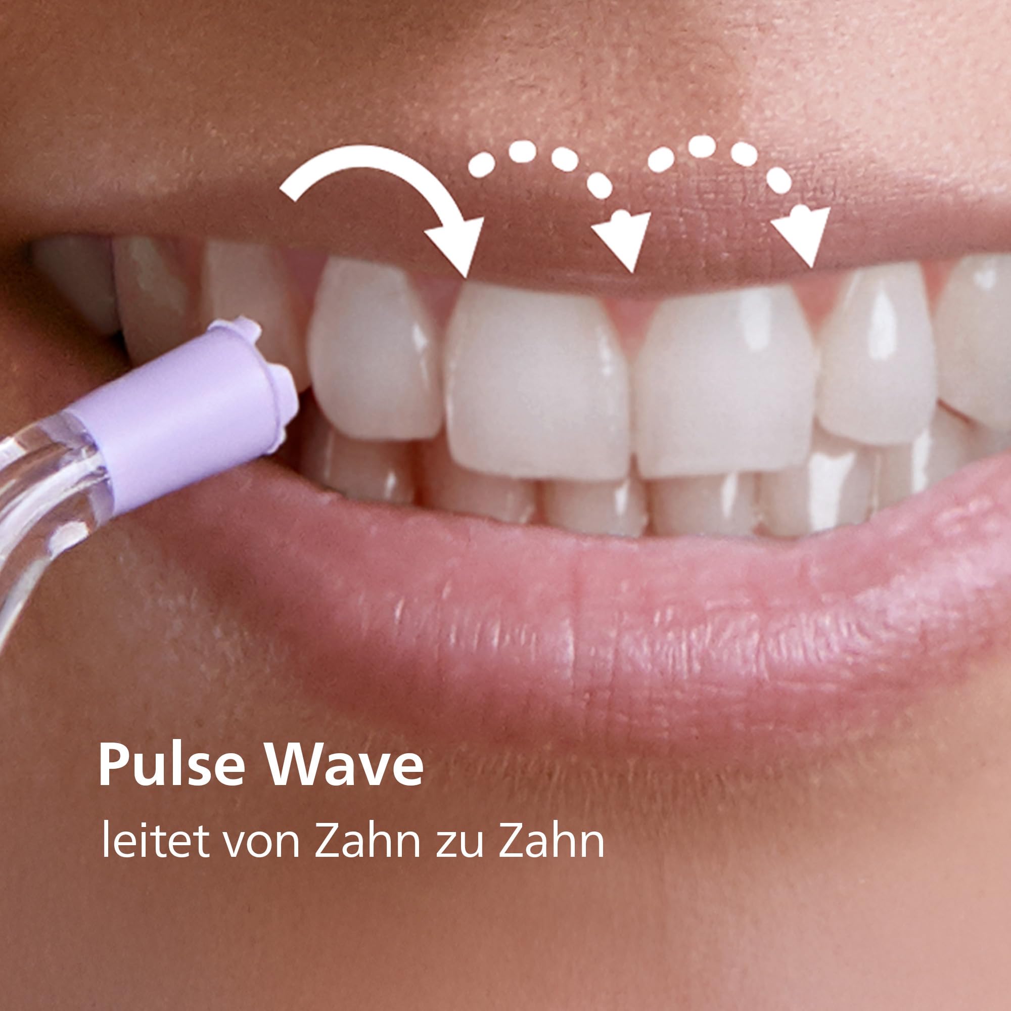 Philips Sonicare kabelloser Power Flosser 3000 Munddusche; Wasser-Flosser für Zähne, Zahnfleisch und Zahnpflege, weiß (Modell HX3826/31)