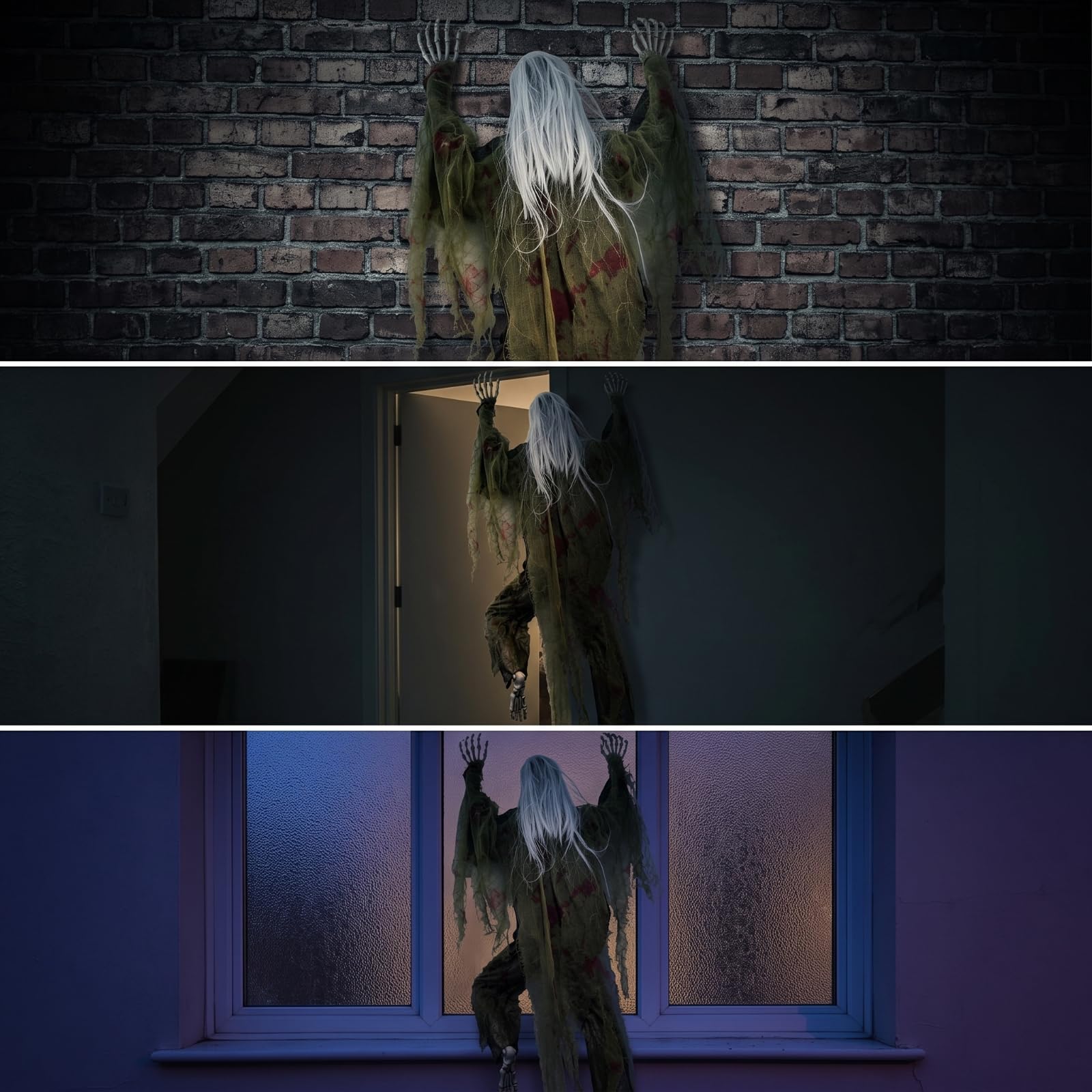Fantasma con Capelli Lunghi Spaventoso