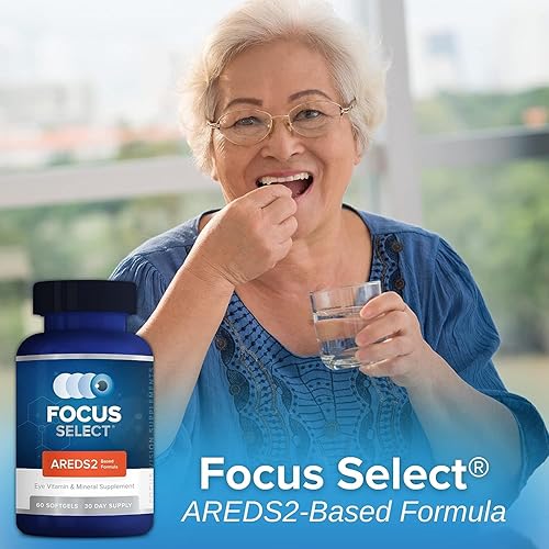 Miniatura 4 de Focus Select AREDS2 - Suplemento de vitaminas y minerales para los ojos a base de AREDS2 - Suplemento a base de AREDS2 para ojos (360 unidades,