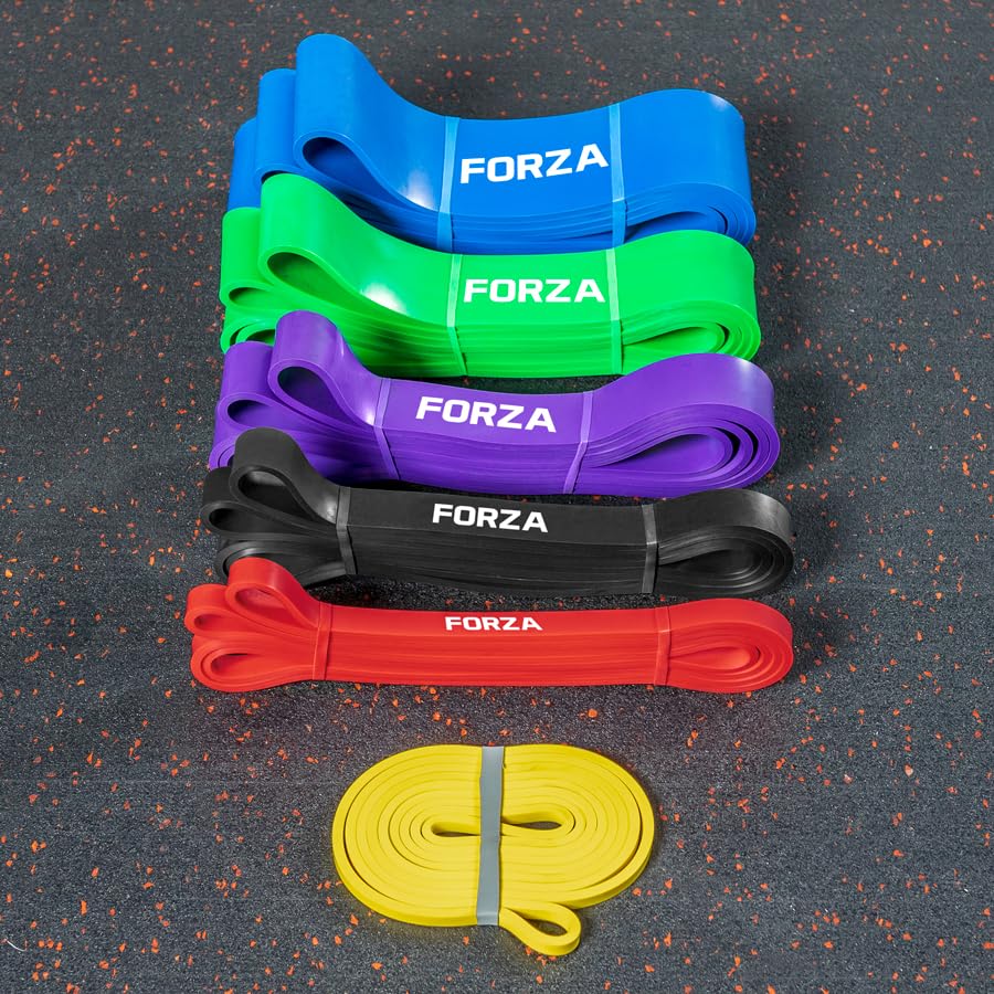 METIS Bande de Résistance Fitness - Bande Élastique pour la Musculation - Choisissez Entre Six Couleurs d'une Variété des Poids de Résistance - Fitness À La Maison