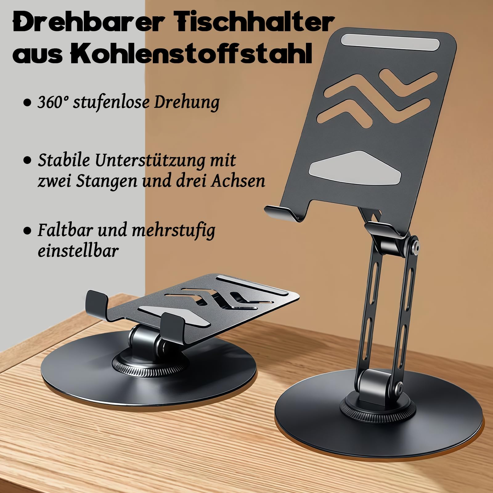 KASURE ScanBox für MTG TCG Karten,Faltbarer Sammelkarten Scanner Ständer mit verstellbarer Handy Halterung aus Carbonstahl,inkl.100 Kartenhüllen und Scan Pad,kompatibel mit ManaBox