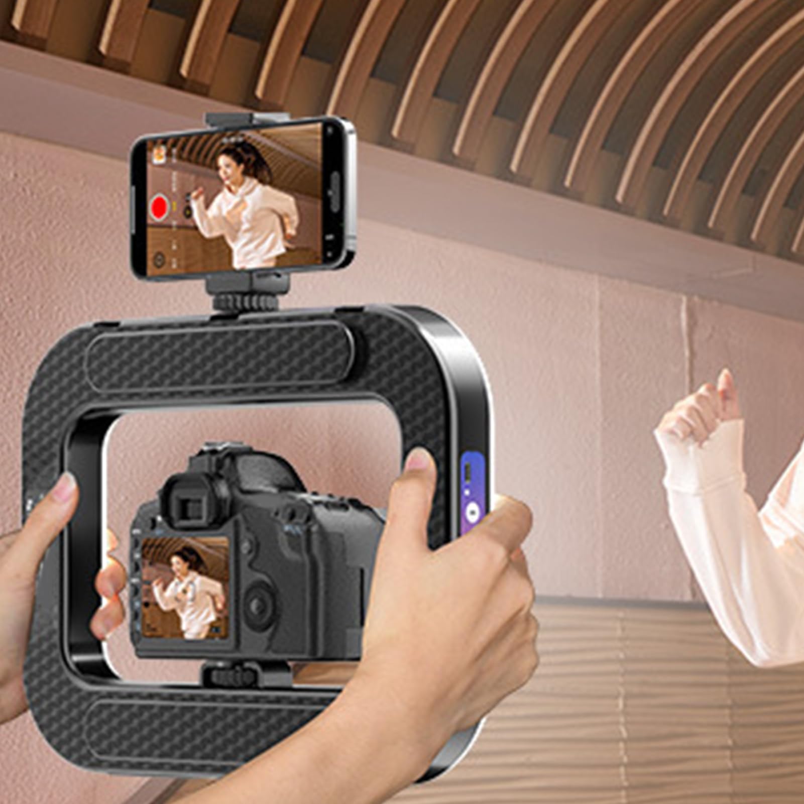 Luz para Fotos con Móvil Iluminación LED Recargable Portátil para Selfies
