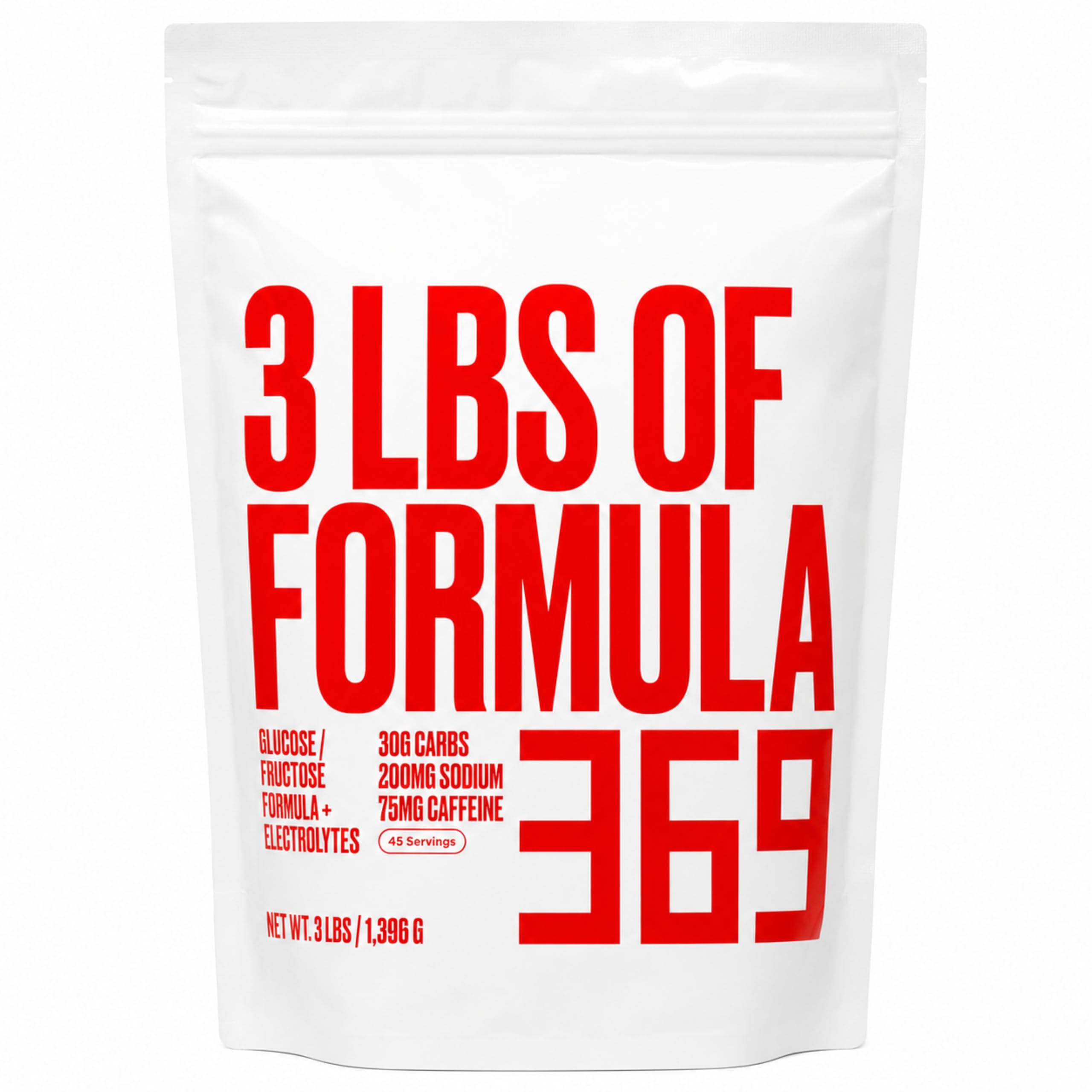 Formula 369 Suplemento em pó para pós-treino com cafeína 75 mg, 45 porções, 3 lb
