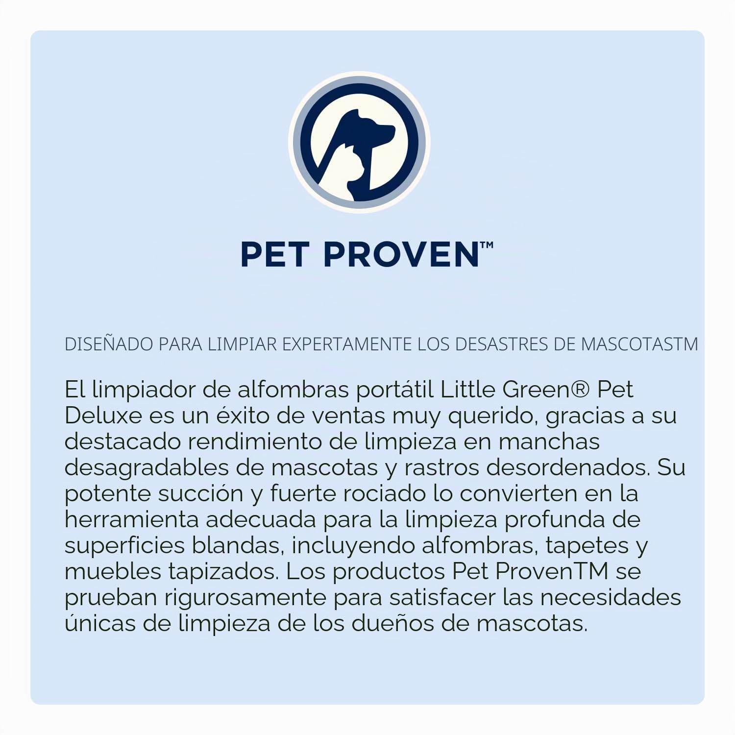 BISSELL Little Green Pet Deluxe 3353 - Limpiador portátil de alfombras | Capacidad de detalles de automóviles y automóviles; color gris/azul; aborda la suciedad de mascotas en tapicería y vehículos