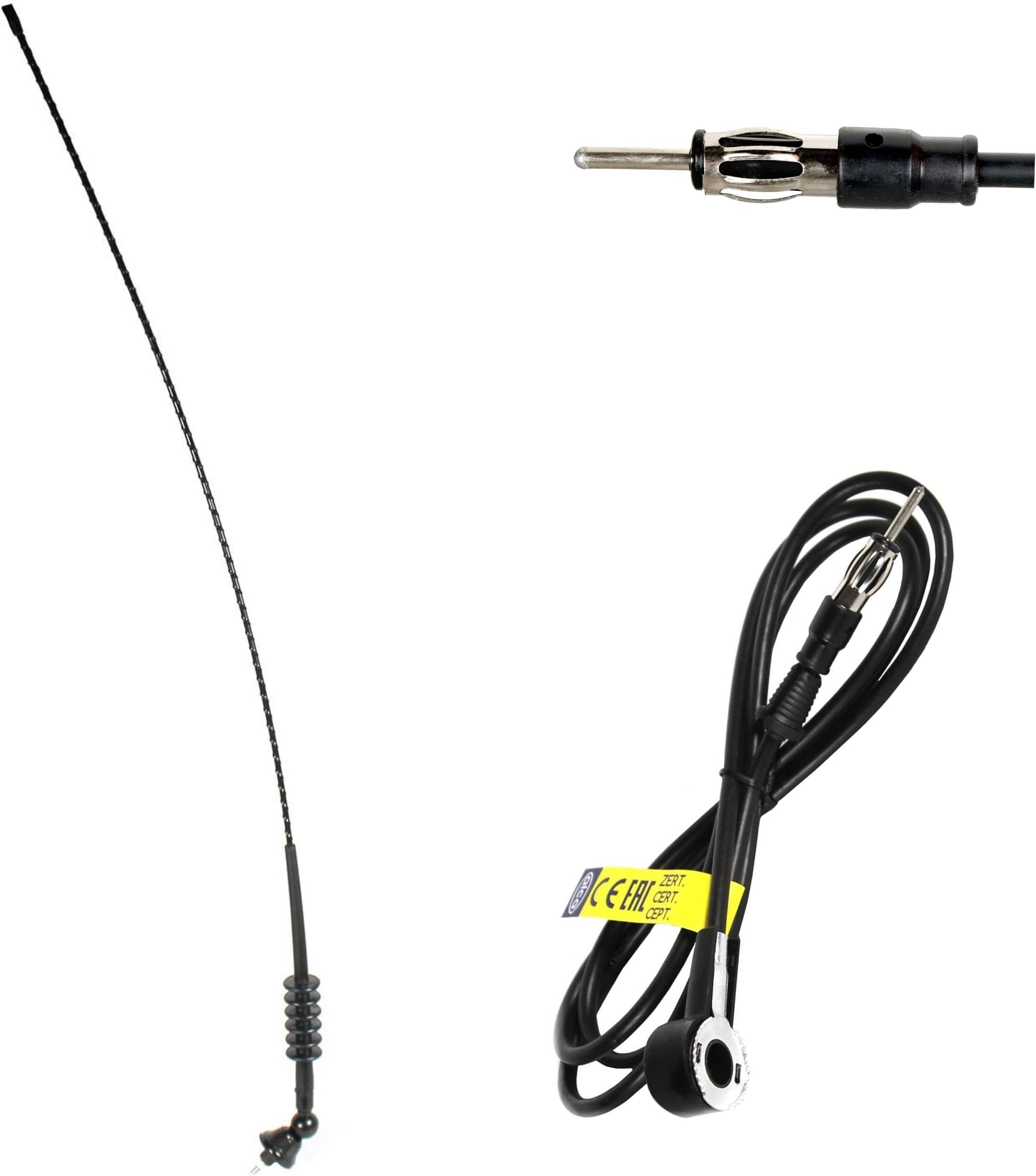 Germany Quality Car Aerial Radio FM/AM Roof Fender Mast 80cm Bee Sting 180 Degrees