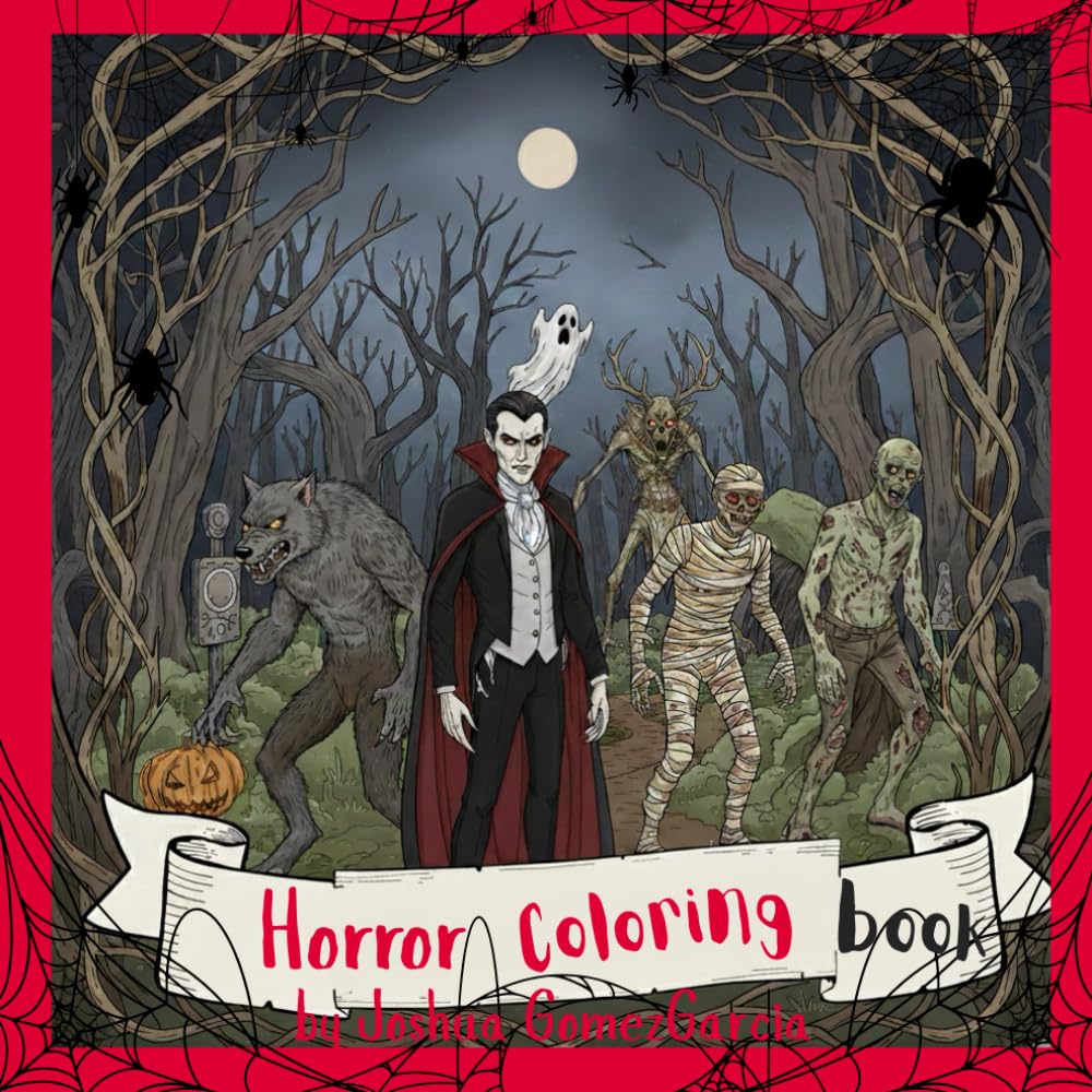 Creepiest Cute Nightmares: A Parody Coloring Book for Adults Featuring Horror-Inspired Characters in Adorable, Cozy, and Darkly Twisted Scenes for Fans of Black Humor and Spooky Fun Paperback