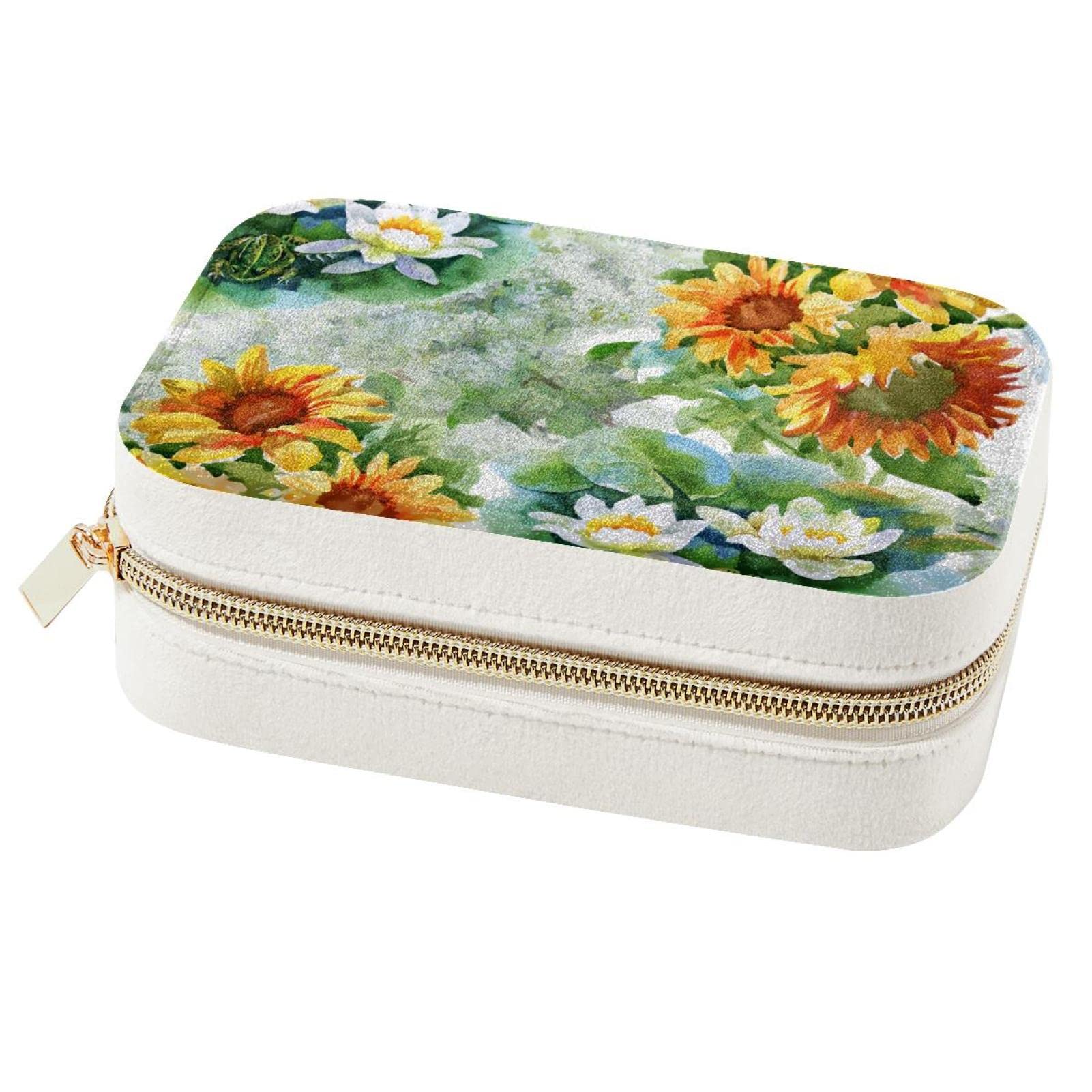 Boîte à bijoux de voyage aquarelle pour vos vacances d'été