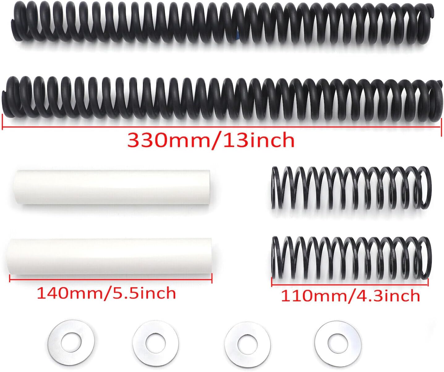 SMT-Set Drop-In Fork Lowering Kit Compatible With H-D 41mm Touring Softail 94-03 [B0789CZP7L]