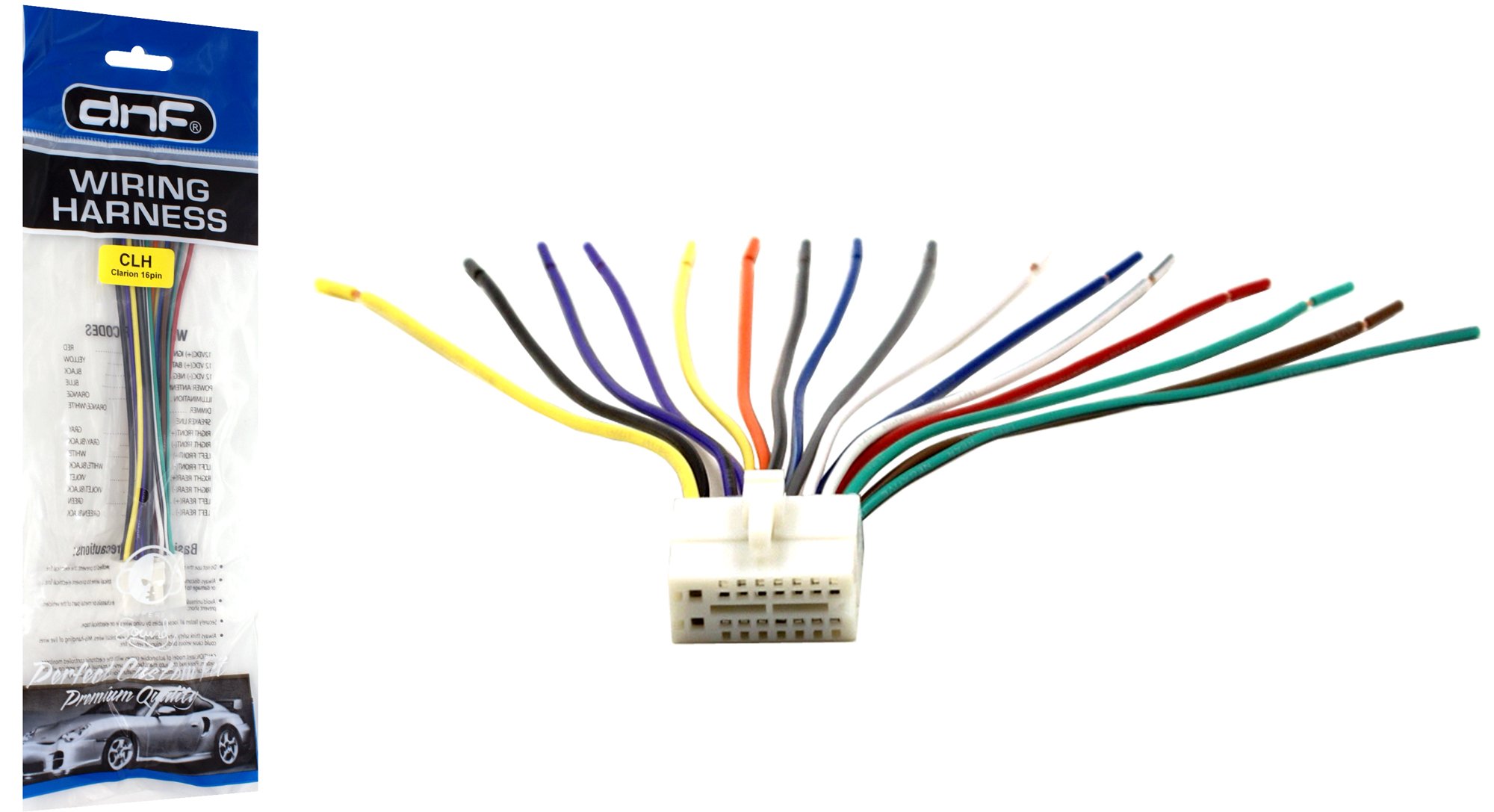 Amazon.com: DNF Clarion Wiring Harness DXZ265MP DXZ275MP DXZ365MP 