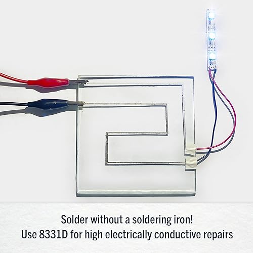 Miniatura 3 de MG Chemicals Adhesivo epoxi conductor plateado 8331D, alta conductividad, tiempo de trabajo de 20 minutos, 2 partes, kit de 0.49 oz
