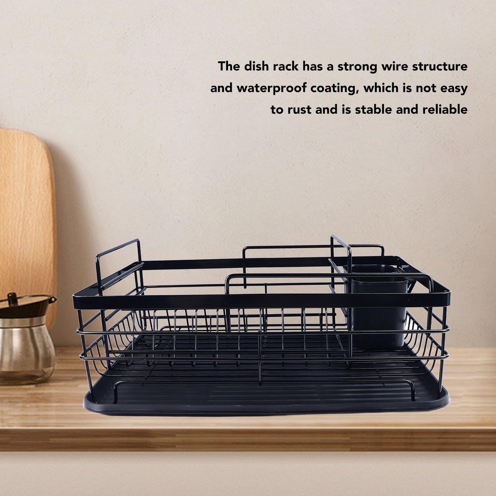 Acouto Rejilla para Secar Platos Rejilla para Tazas para Utensilios Desmontable Escurridor de Platos Mostrador de Cocina para Ahorrar Espacio Rejillas para para Tazones Cucharas y Estantes para
