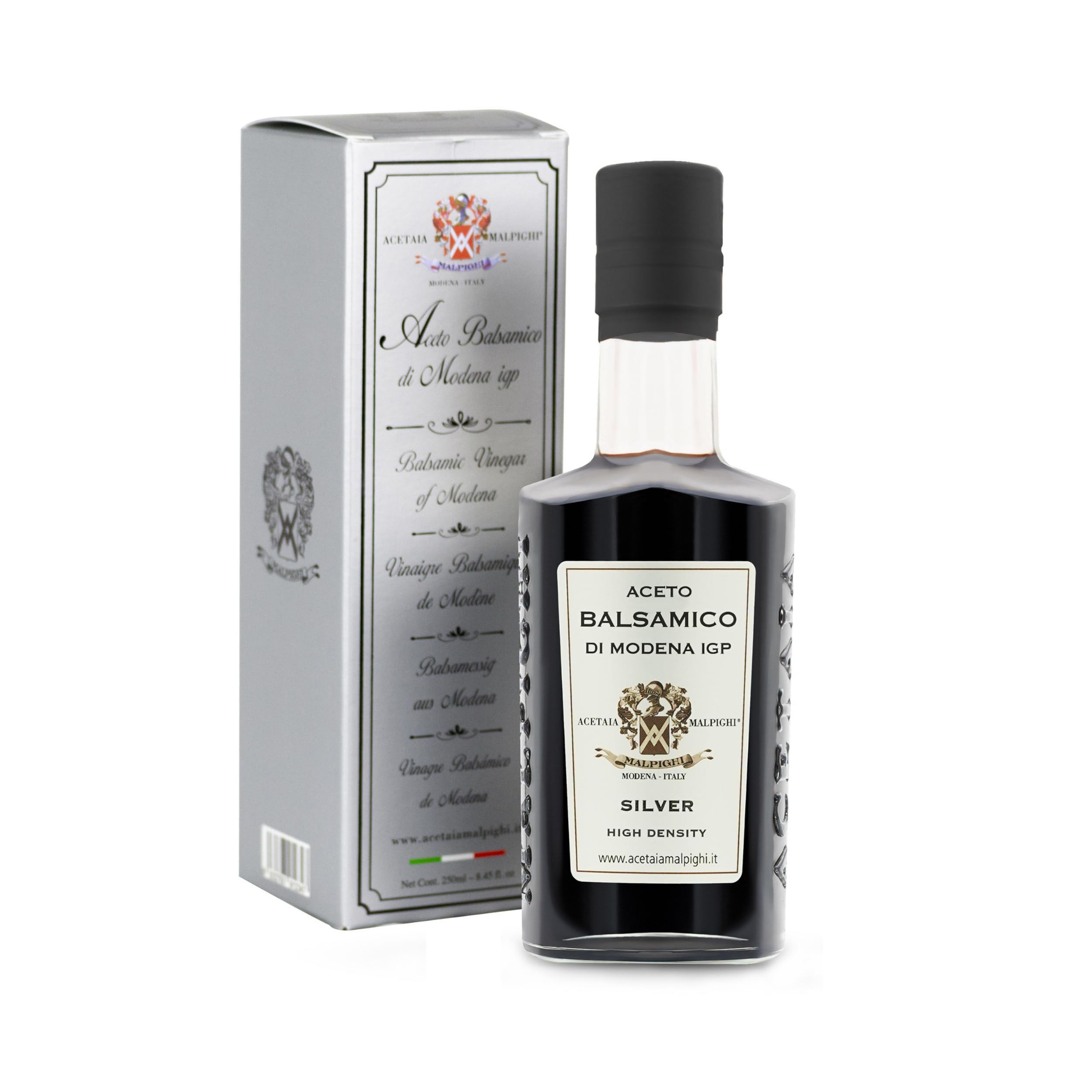 Acetaia Malpighi Balsamic Vinegar of Modena P.G.I. Silver Selection 250 ml 8.45 fl oz