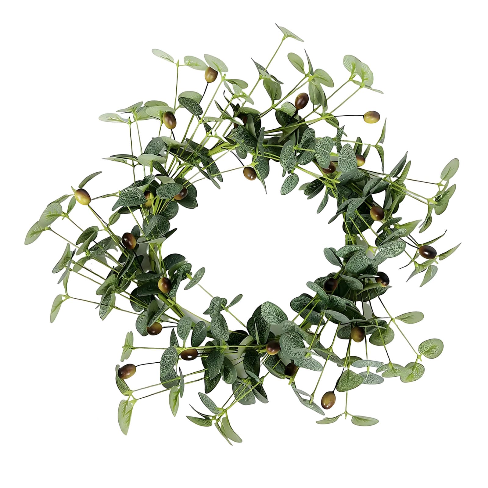 Handcrafted Leaves Garlands with Bright Berries Celebration Decoration for Indoor Decoration and Festival Event Leaves Wreath Fruit Wreath