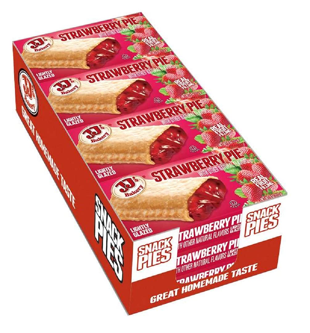 JJ's Bakery Lightly Glazed Snack Pies Strawberry (Limited