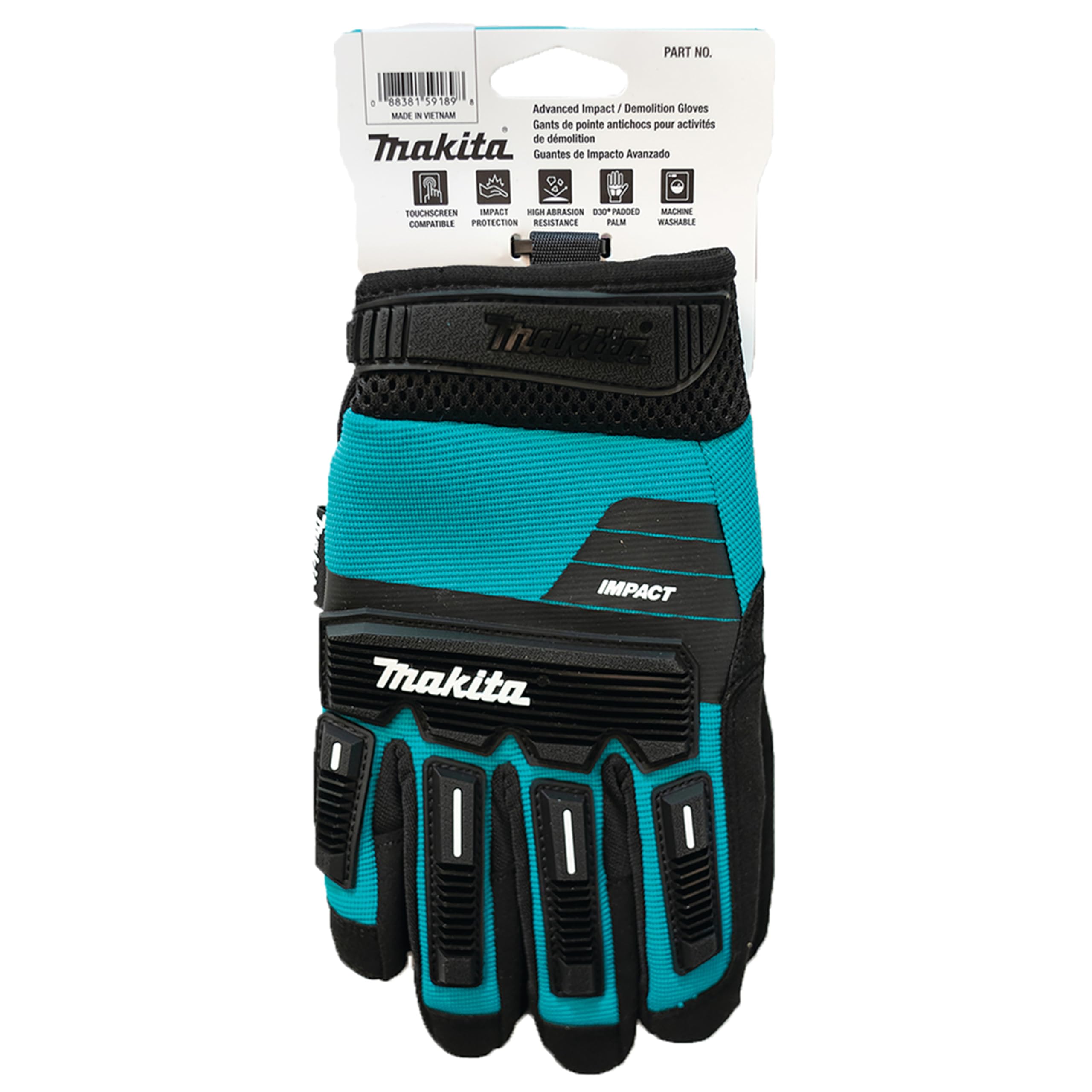 Makita P-84589 Impact Demolition - Guantes de demolición, talla XL