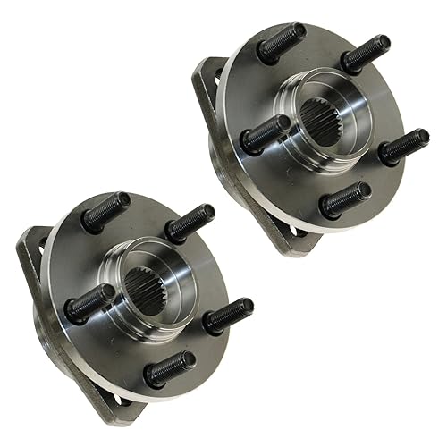 Miniatura 608 de TRQ Juego de 2 rodamientos de rueda delantera y conjunto de cubo compatible con Ford Mustang 2005-2007 2005-2014