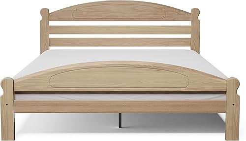 Miniatura 2 de Arizona - Cama de madera de pino macizo, sin terminar, con listones de madera dura, apta para adultos dormitorio y dormitorio, marco de cama de