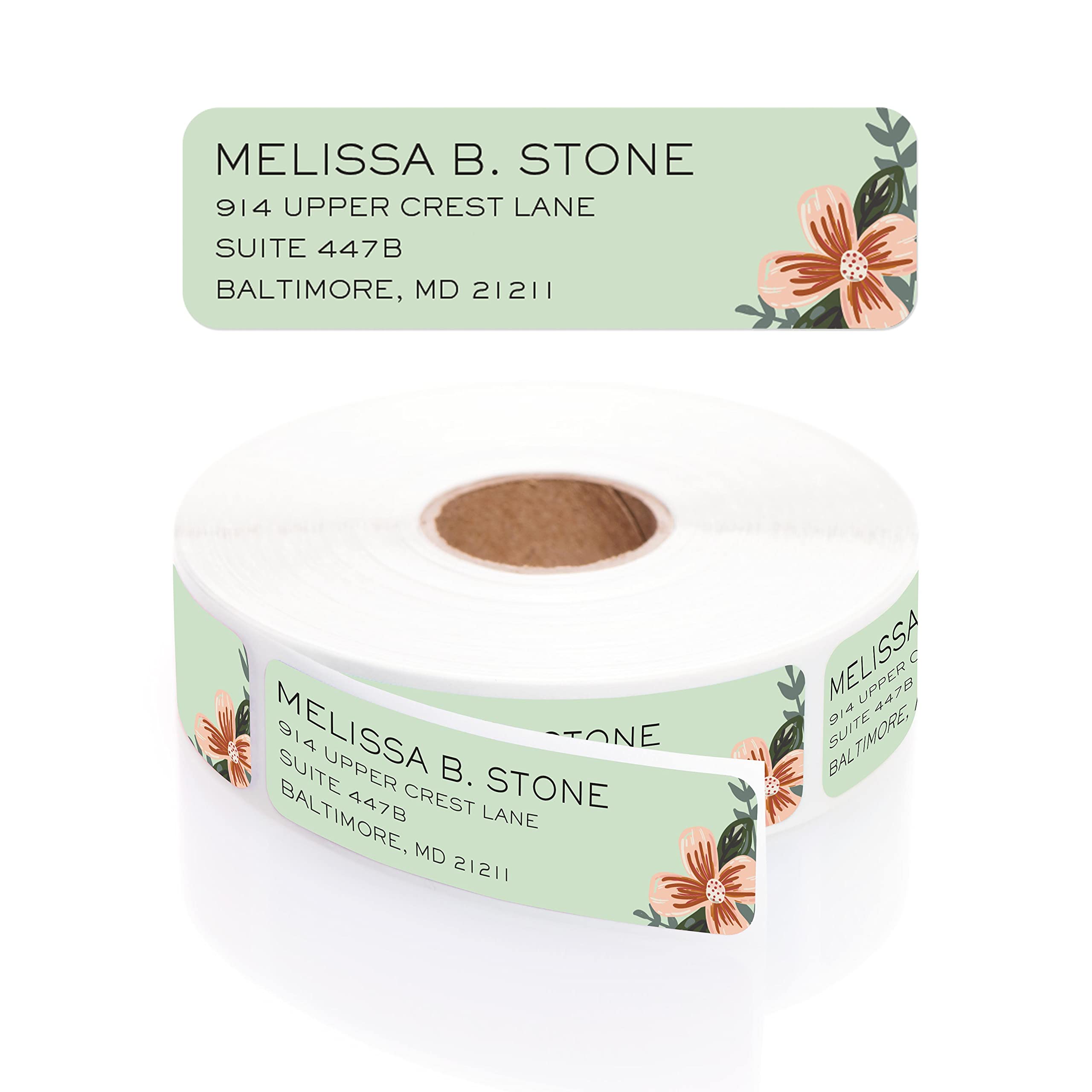 Personalized Pastel Address Labels – Roll Of 500 With Plastic Dispenser, 2.5" X 0.75" - View #2