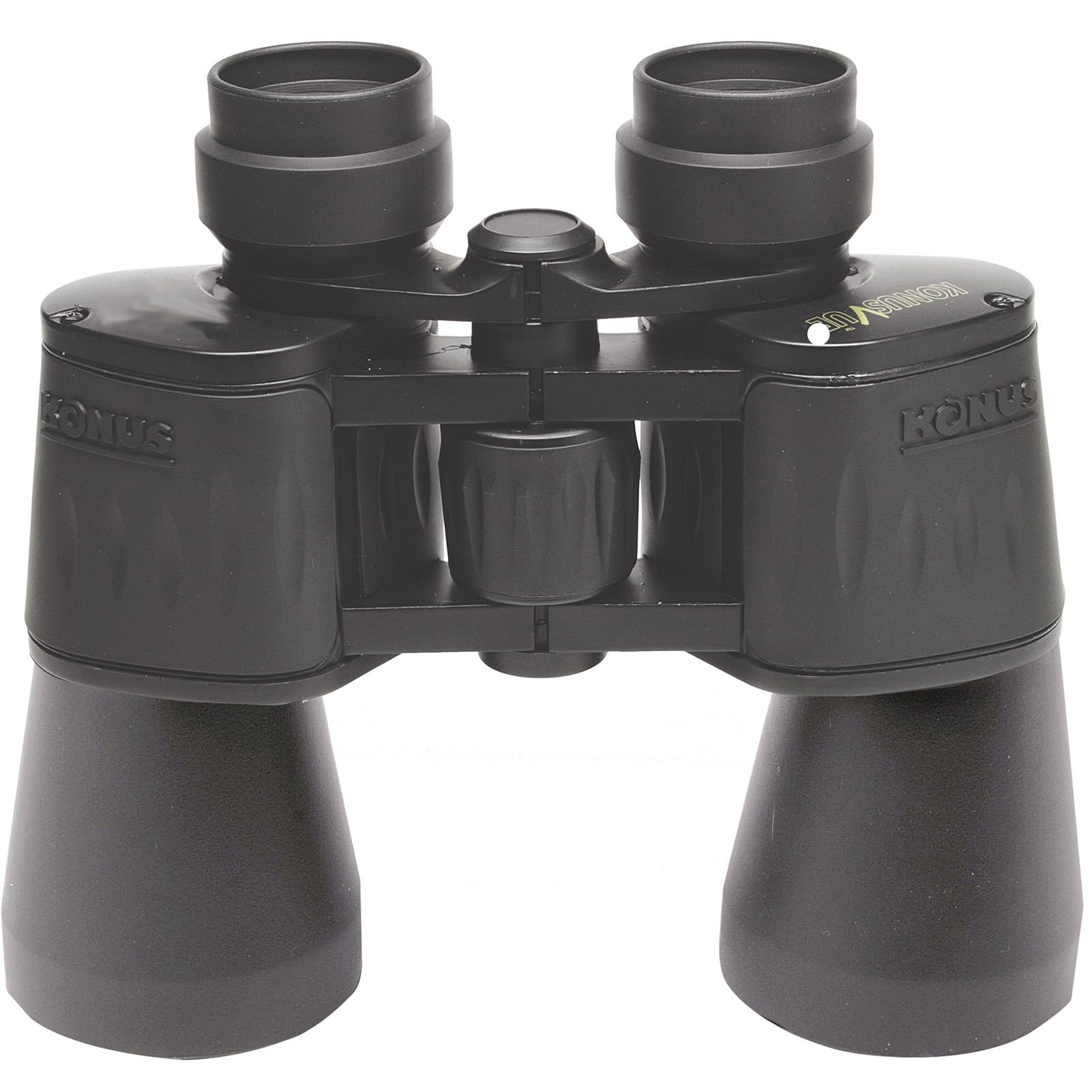 KONUS | KONUSVUE 10x50 Binocolo Classico con Zoom 10x50 Gommato Nero, Messa a Fuoco Centrale