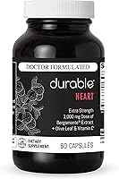 Vista 1 de Durable Heart – Bergamonte Citrus Bergamot 1,000 mg + Olive Leaf Extract + Vitamin C - Heart Health Supplement for Healthy Cholesterol - Doctor