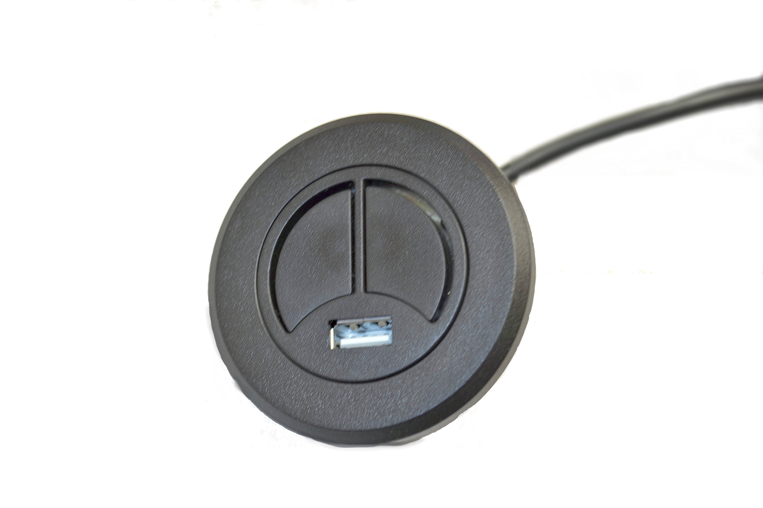 Furniture Rehab Round 2 Button Handset with 5 Pin Style Connector for Power Recliner and Sofa with Power USB Left Hand Sided