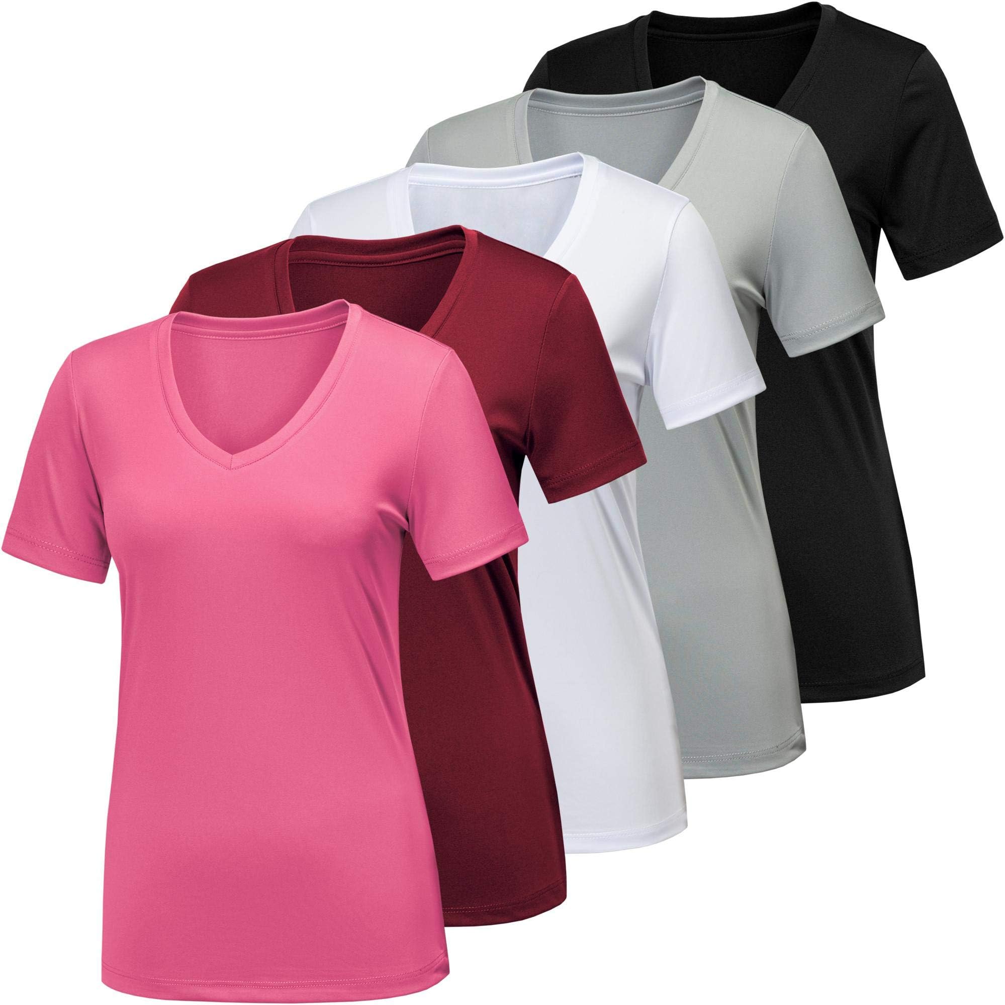 BALENNZWorkout Shirts for Women, Moisture Wicking Quick Dry Active Athletic Women's Gym Performance T Shirts