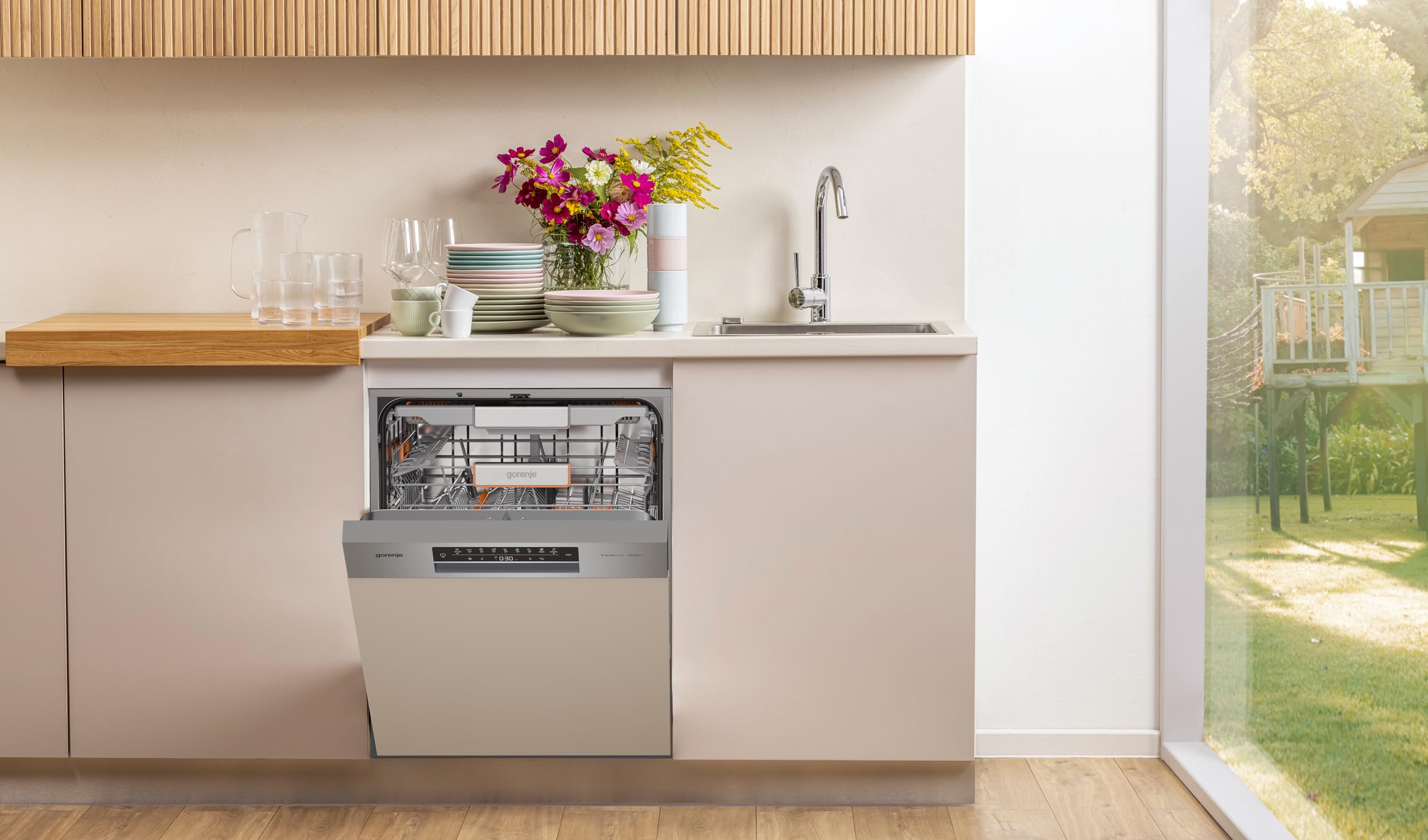 Gorenje ULTRA16BIWIFIX Geschirrspüler/Einbaugerät/60 breite/16 Maßgedecke/7 Programme/TotalDry/3 in 1 Funktion/Eco Programm/Hygiene Programm/EK: B/Einbaumaße (HxBxT):82 x 60 x 57 – Bild 9