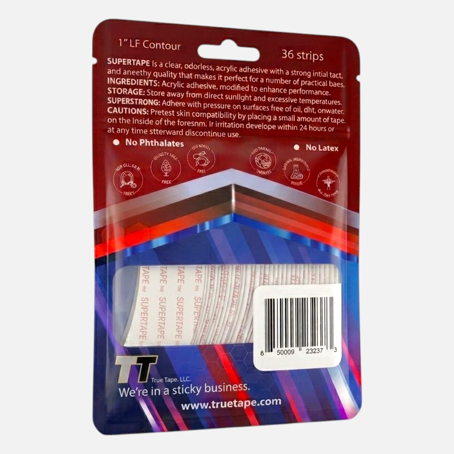 Truetape True Tape Supertape Protez Saç Bandı Oval 1''LF (2,5CM X 7.5CM) 36 Adet