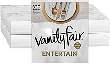 Vanity Fair Entertain Paper Napkins, 40 Count (Pack of 8), Disposable Napkins Made For Entertaining And Events