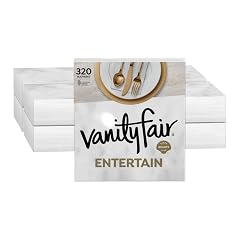 Vanity Fair Entertain Paper Napkins 40 Count Pack of 8 Disposable Napkins Made For Entertaining And Events