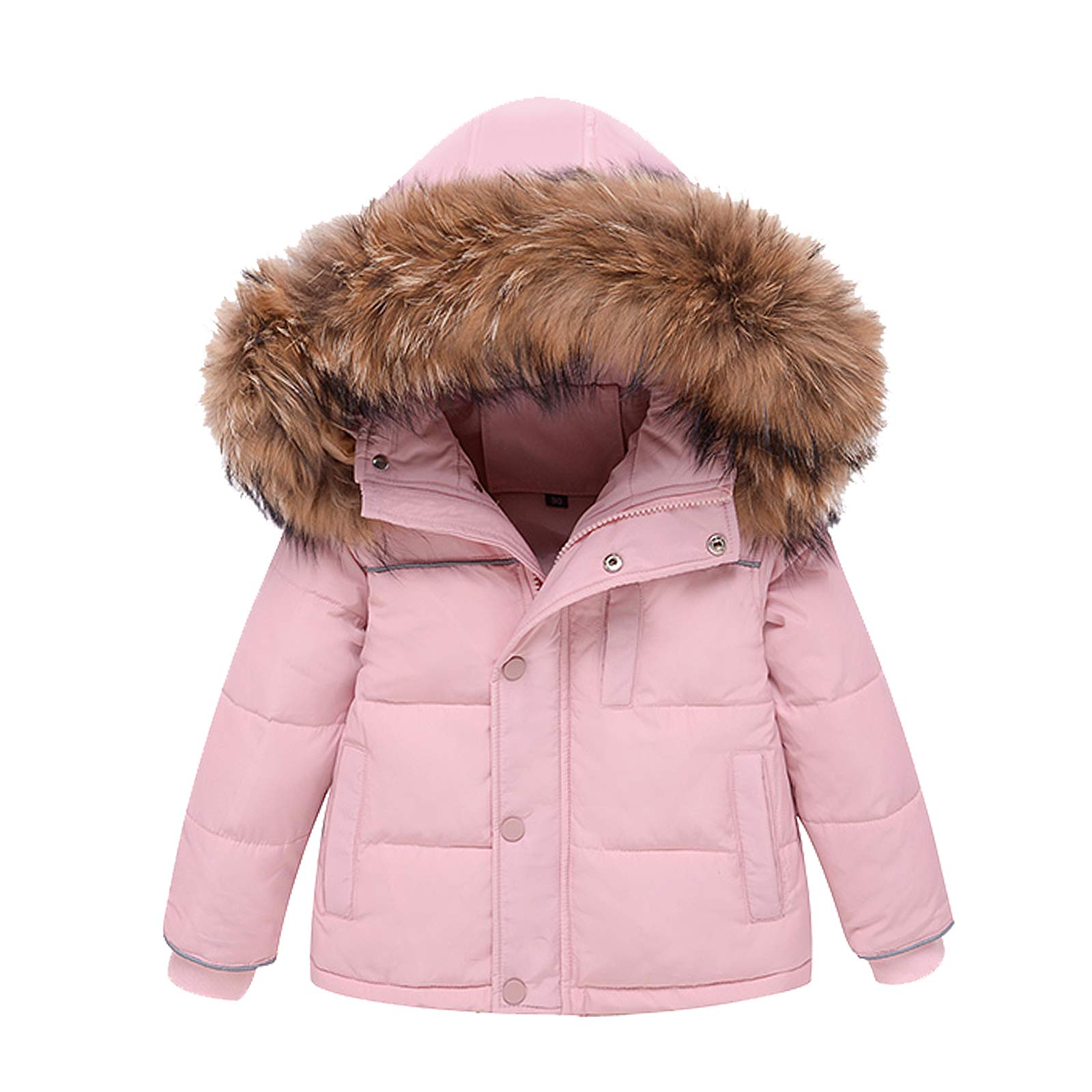 amropi Traje de Nieve Niña Niño Chaqueta con Capucha + Pantalones 2 Piezas Invierno Conjunto de Esquí por 1-5 años