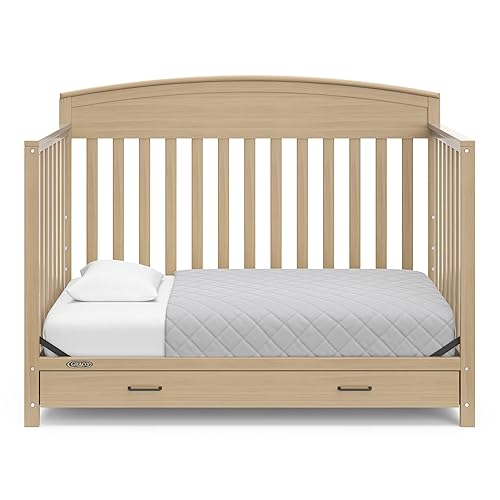 Miniatura 7 de Graco Benton - Cuna convertible 5 en 1 con cajón (madera flotante), se convierte de cuna de bebé a cama infantil, sofá cama y cama de tamaño