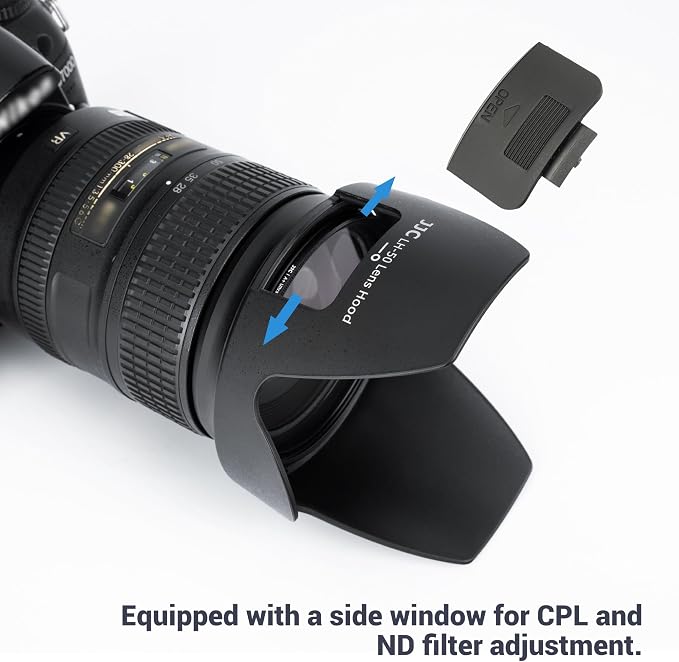 JJC HB-50 Parasol Reversible para Nikon AF-S 28-300mm miniatura 6