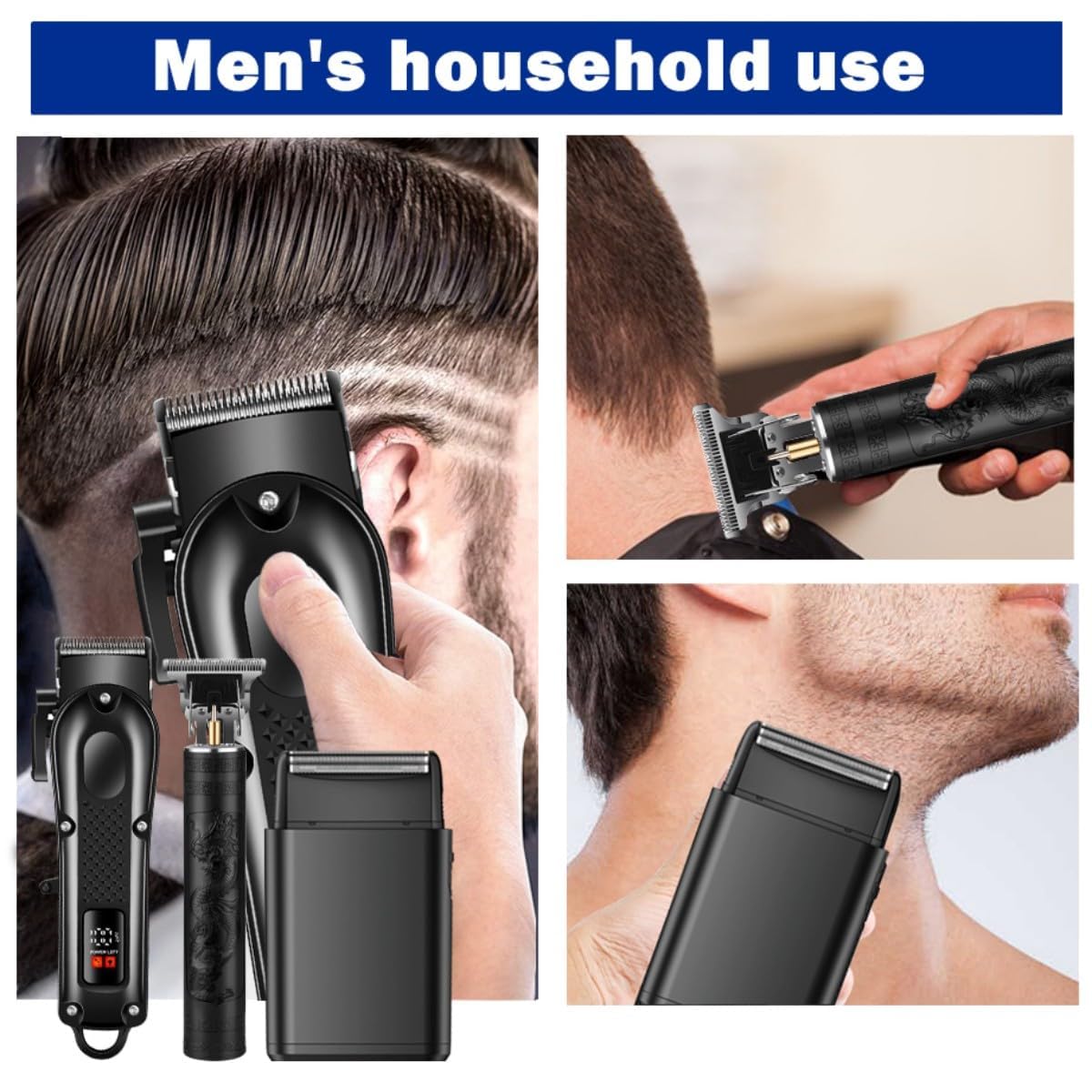 Amazon.co.jp: OIYO バリカンセット 男性用 バリカン&トリマー&電気