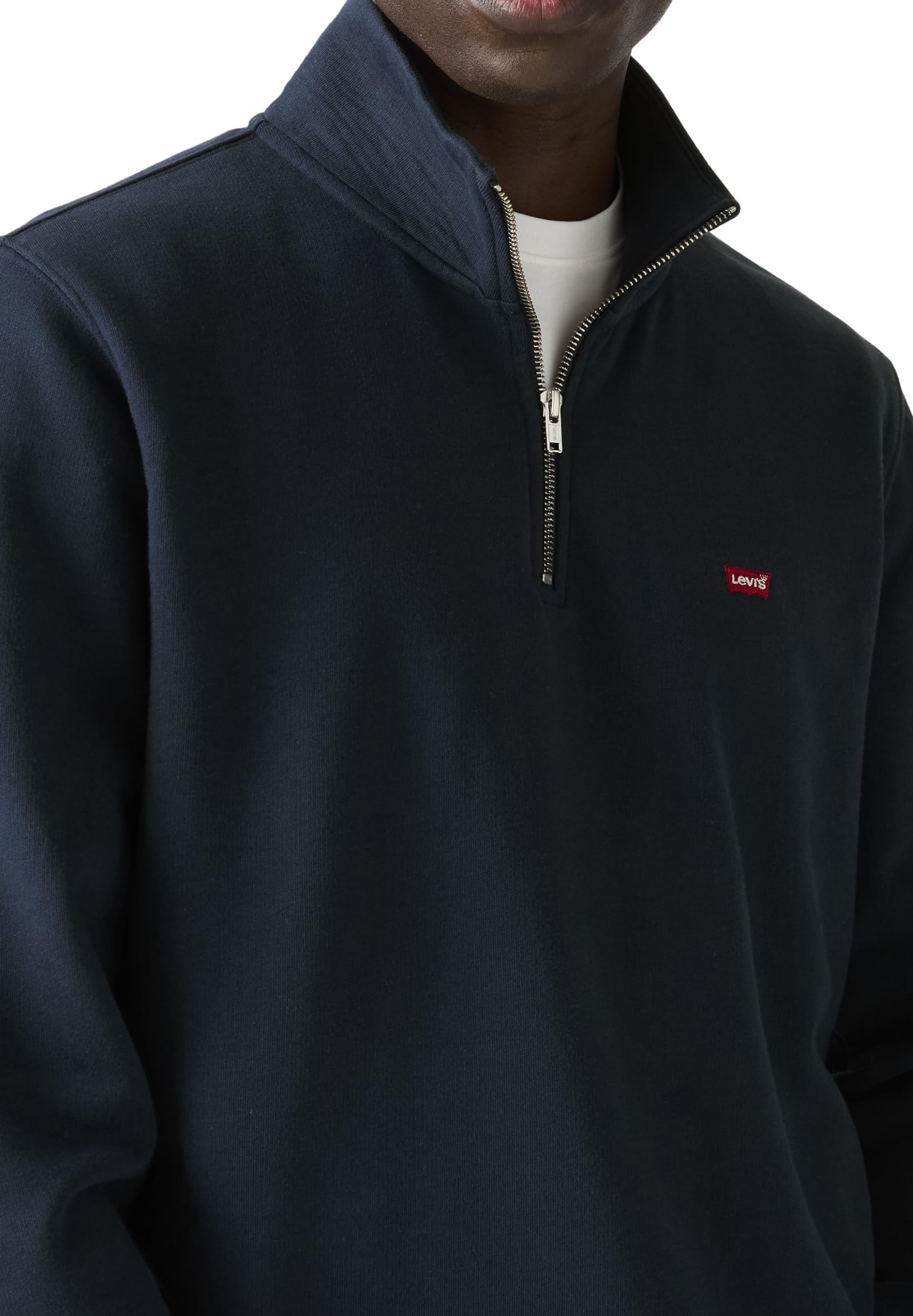 Levi's Felpa Da Uomo Originale Hm 1/4 Zip, Blazer Blu Marine, S-image