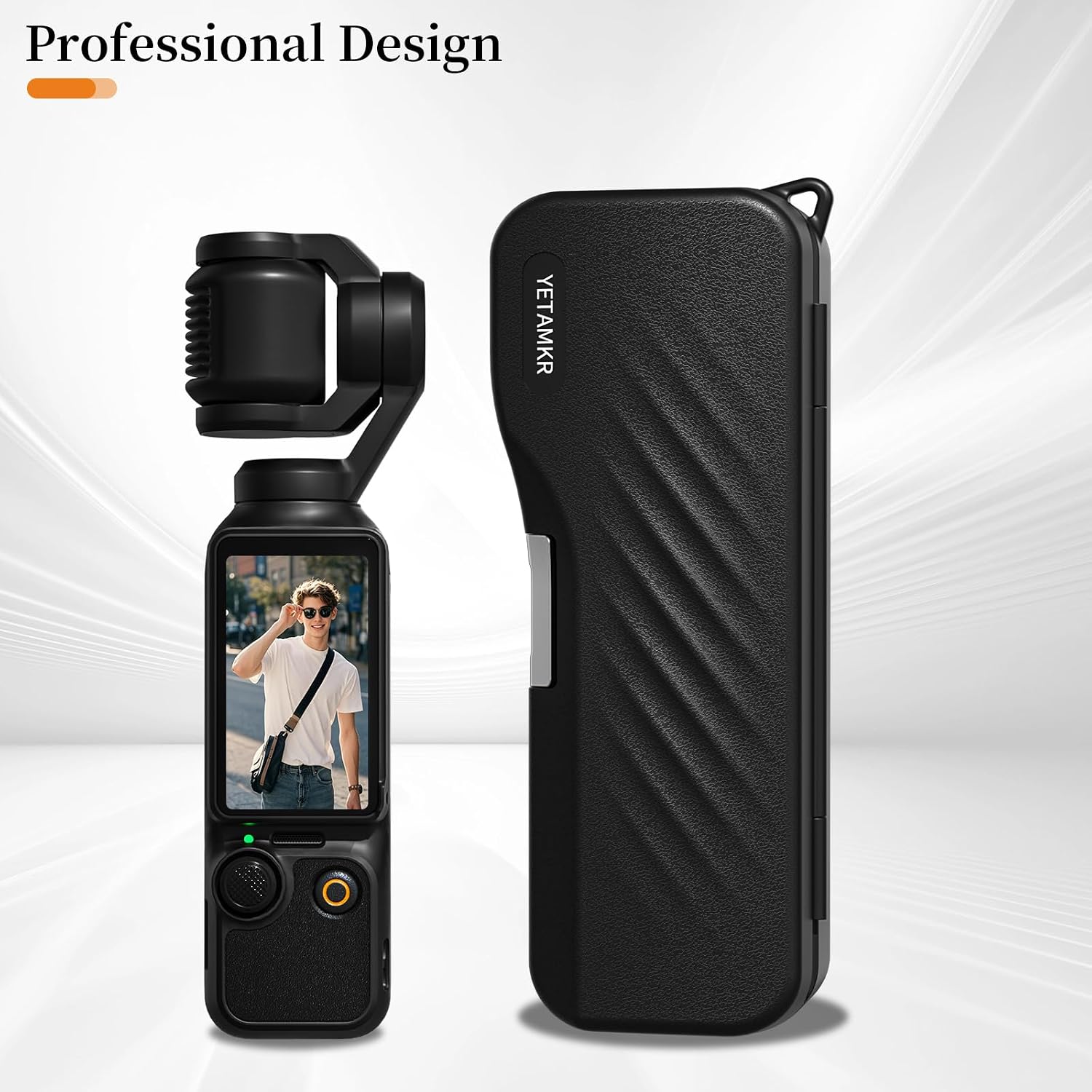 Hard Storage Case Compatible with DJI Osmo Pocket 4/3 & Xtra Muse, Premium Protective Shell with 3 Magnetic CPL/ND Filter Slots, 2 Memory Card Slots, Portable Case with Wrist Strap & Lanyard