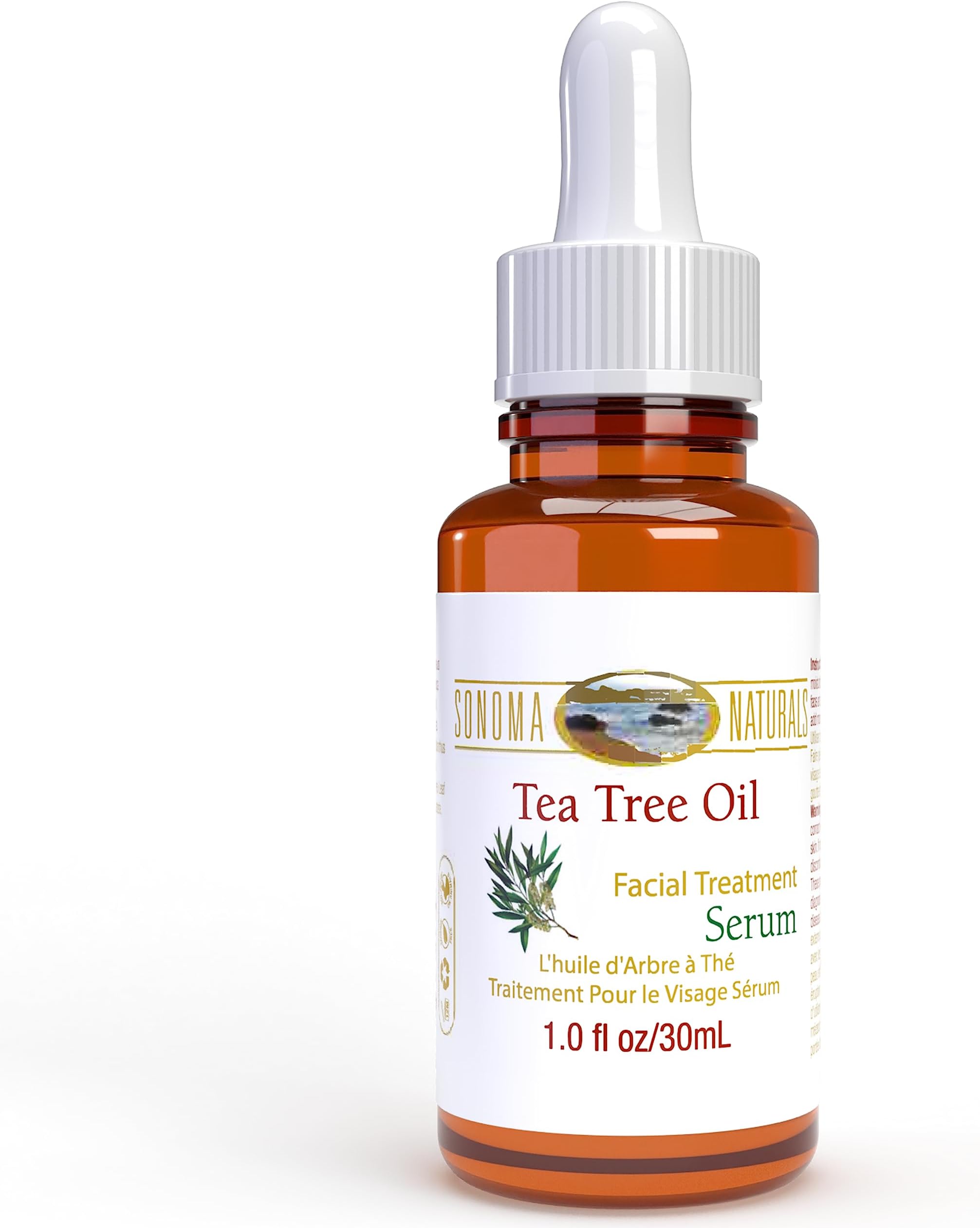 Tea Tree Oil Serum for Face, 1 oz | Dry Skin, Pore Minimizer Therapeutic Grade, Skin Moisturizing & Healing, Anti-Oxidant Rich